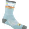 Darn Tough Women’s Pacer Micro Crew Ultra-Lightweight with Cushion – 1050 Merino Wool Socks for Running(Glacier)