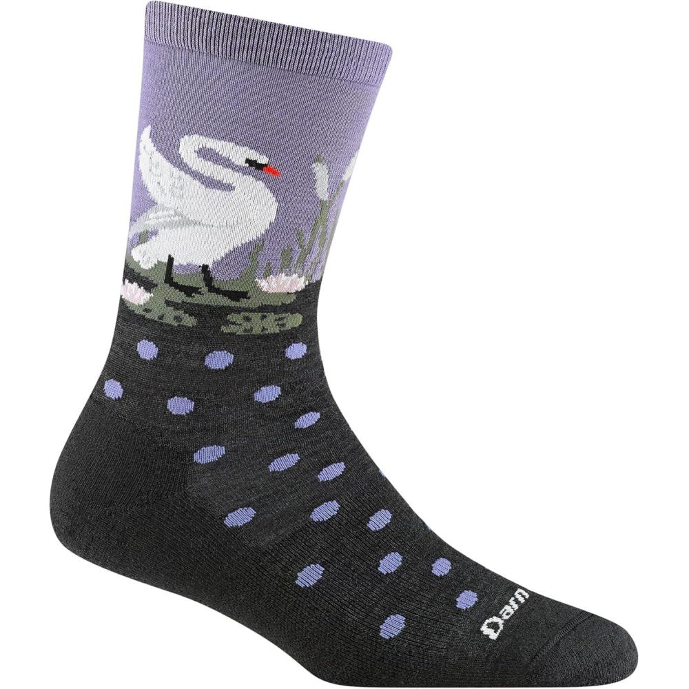 imageDarn Tough Womens Wildlife Lightweight Lifestyle Cushioned Crew Sock Style 6105Charcoal